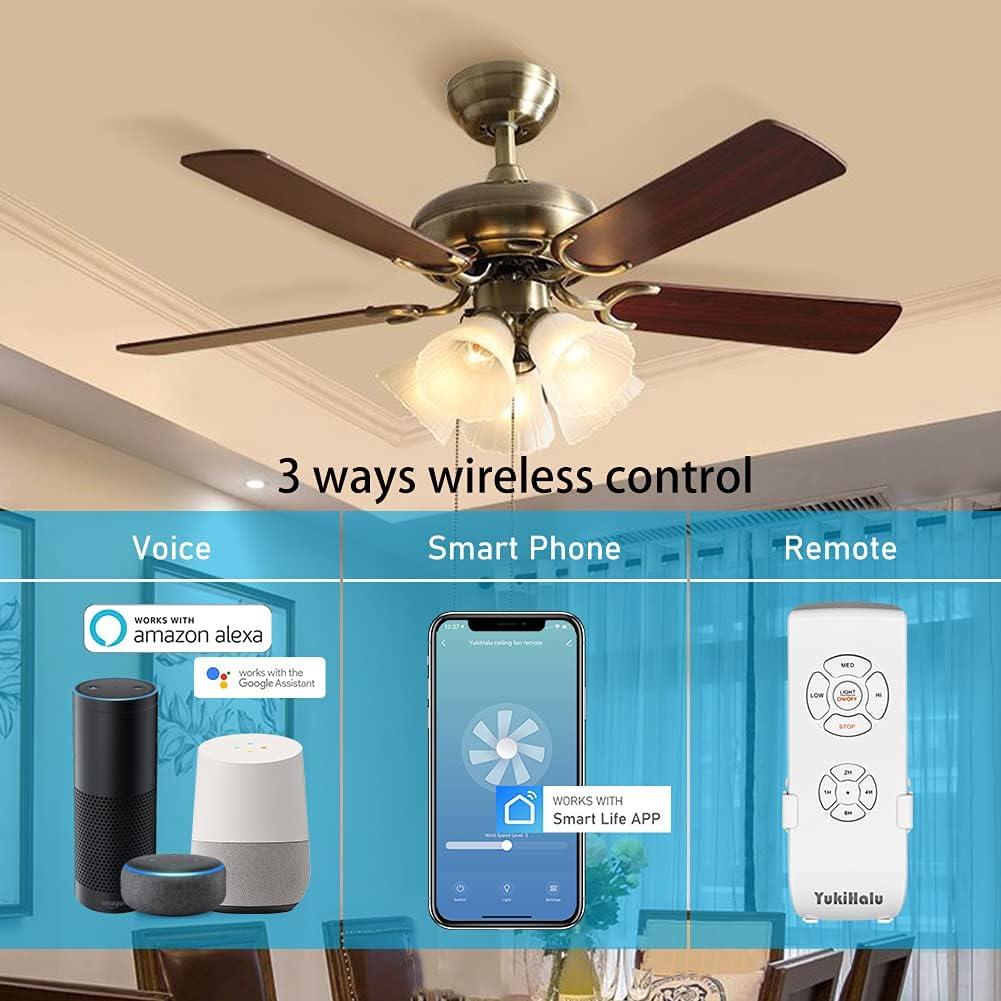 Kit Control Remoto WiFi YukiHalu para Ventilador de Techo