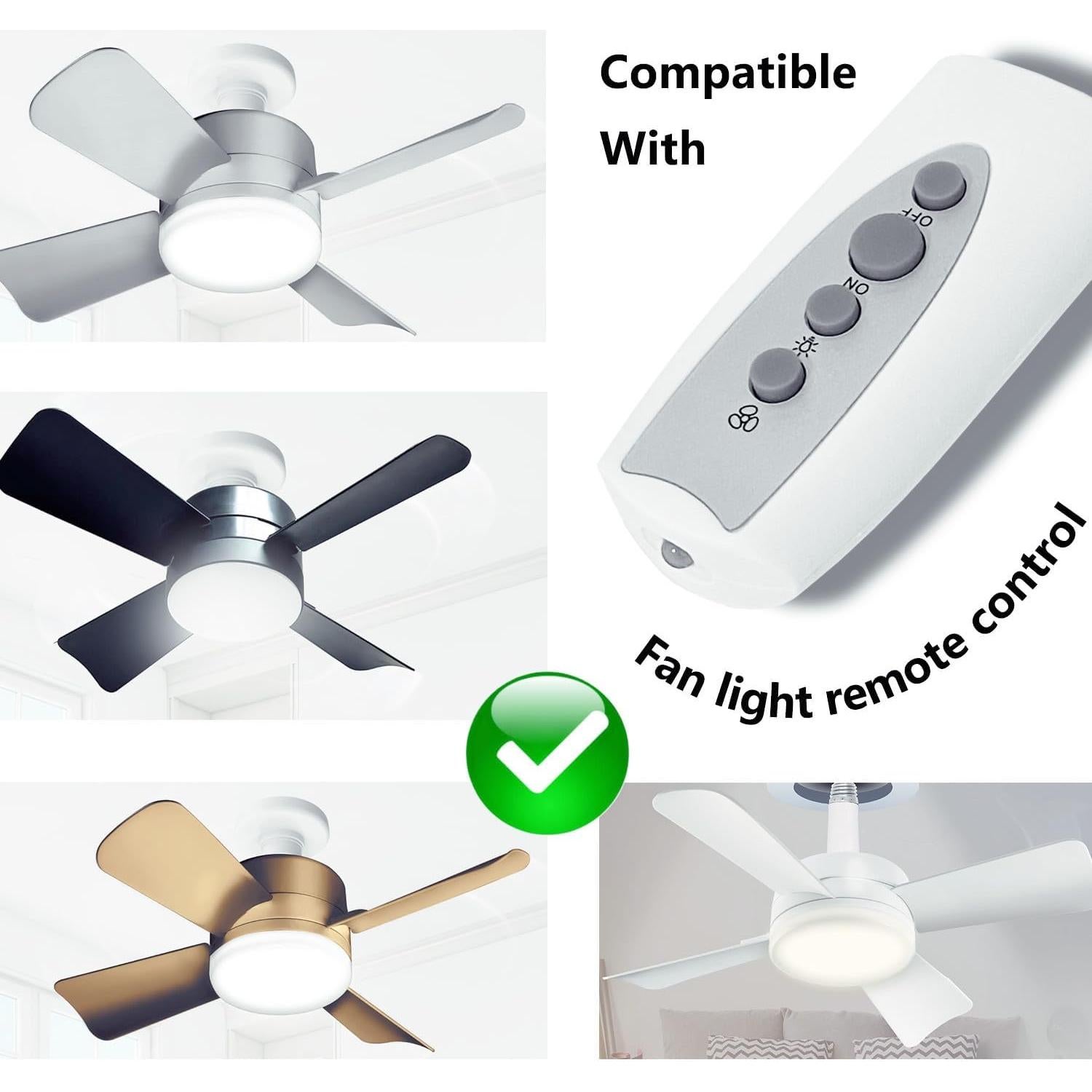 Control Remoto AOERUOW para Ventilador de Techo Bell+Howell