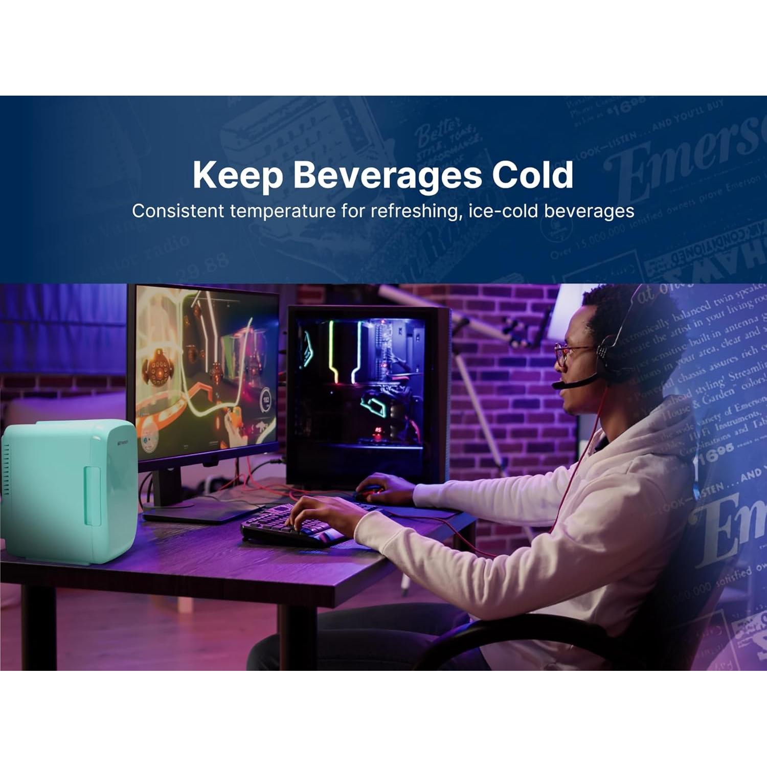 Nevera Mini Portátil Emerson EFC-5000 4L Negra