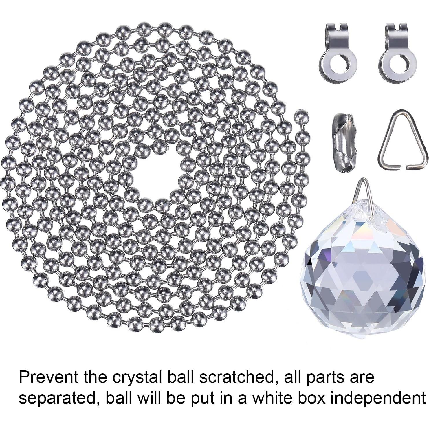 HESTYA 2 Juegos de Cadenas de Tirar para Ventilador de Techo 1m