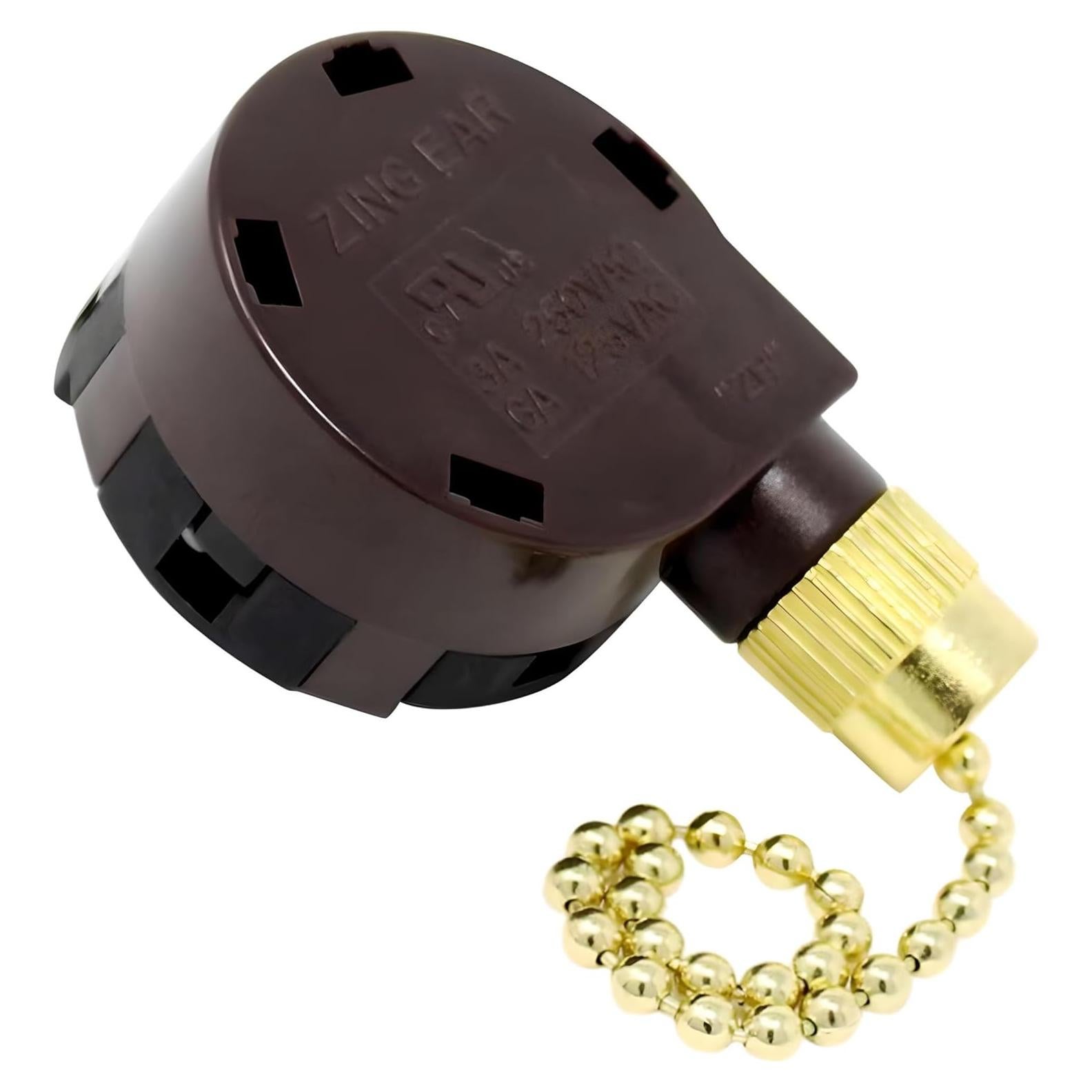 Interruptor de Ventilador de Techo Zing Ear ZE-268S5 4 Velocidades