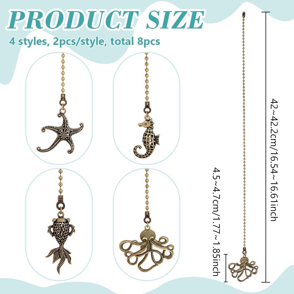 Cadena de Tirar para Ventilador de Techo BENECREAT 4 Estilos