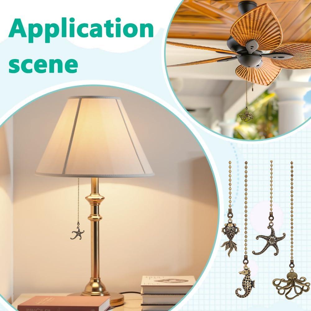 Cadena de Tirar para Ventilador de Techo BENECREAT 4 Estilos