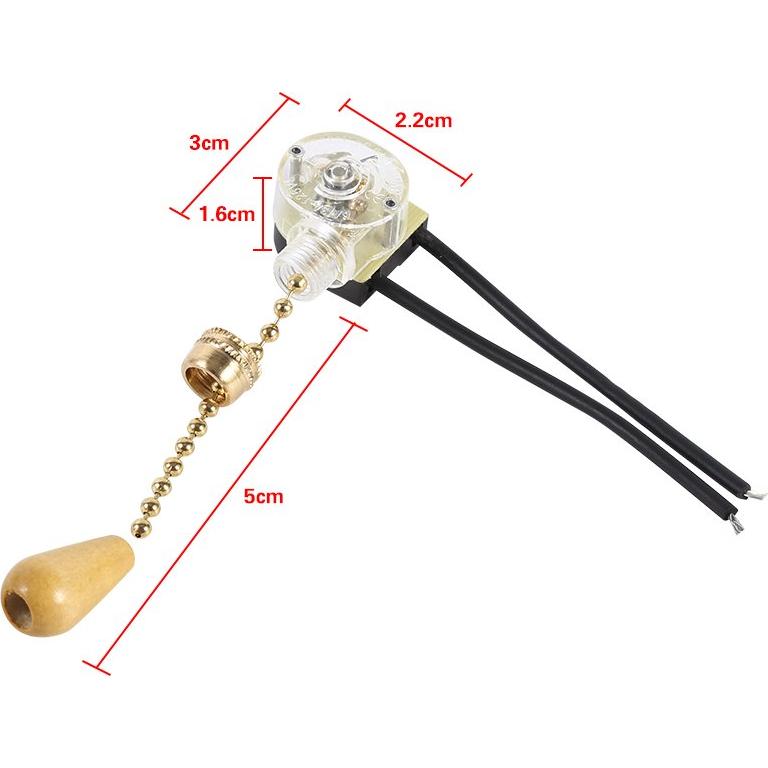 Interruptor de cadena de tracción AYNEFY - 4 piezas 3A/250V