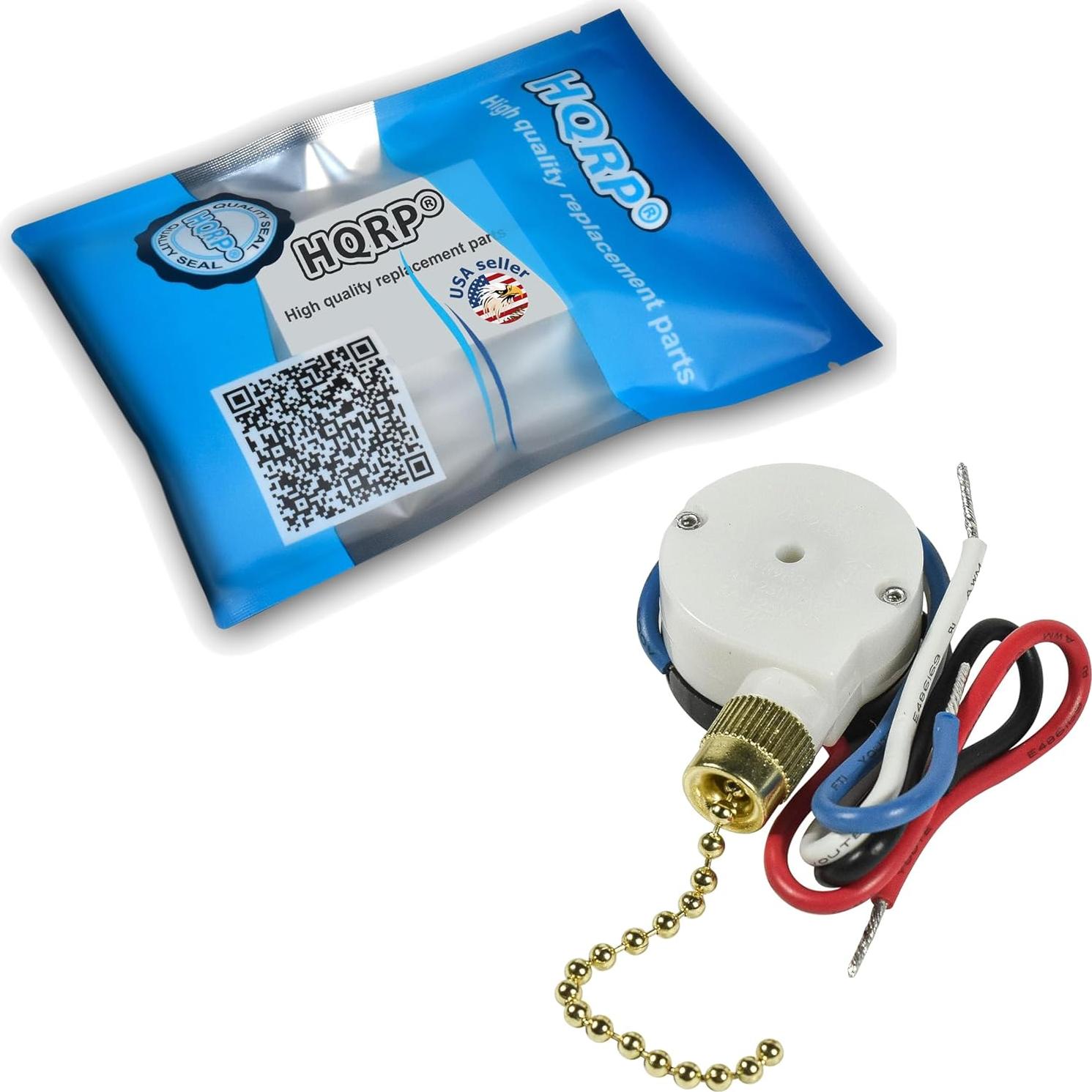 Interruptor de Ventilador de Techo HQRP 3 Velocidades 4 Cables