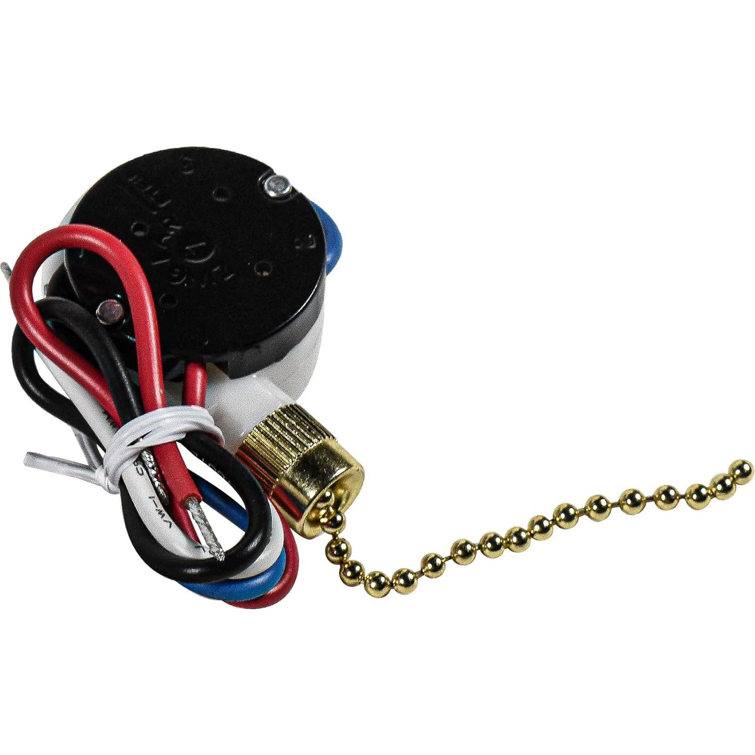 Interruptor de Ventilador de Techo HQRP 3 Velocidades 4 Cables