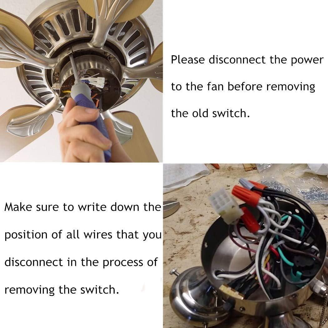 Interruptor de Ventilador de Techo Bsentster ZE-228s 2 Velocidades