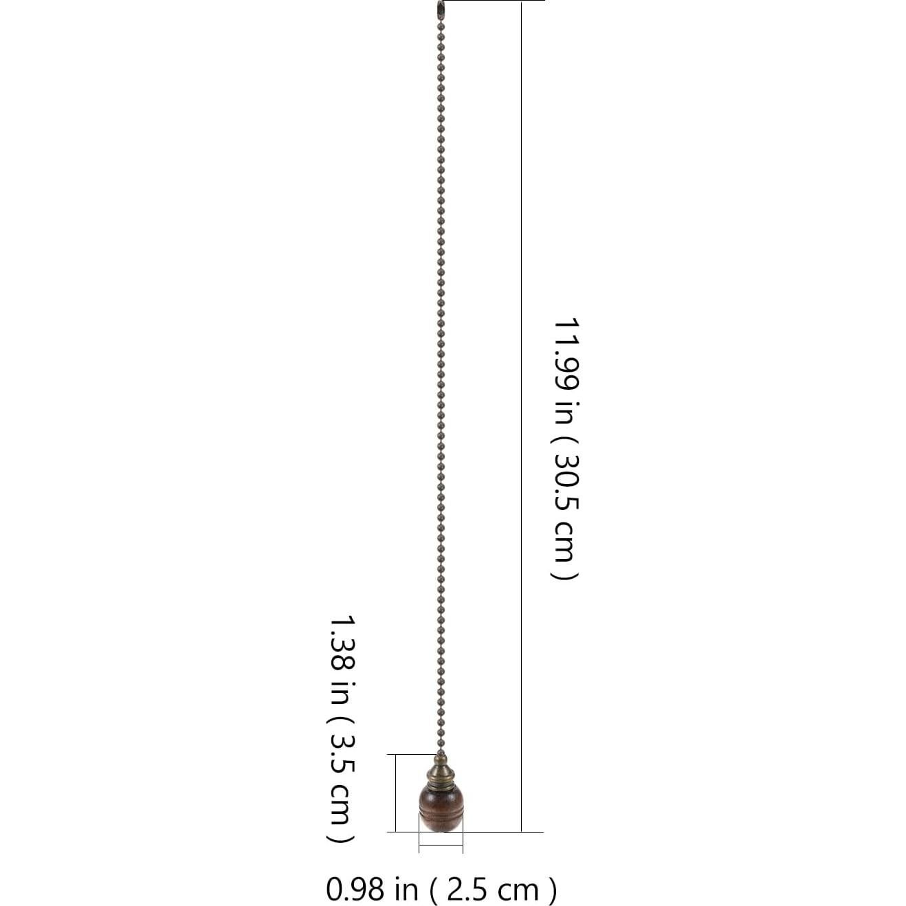 Cadena de Tirar para Ventilador de Techo OSALADI 30.5 cm Madera