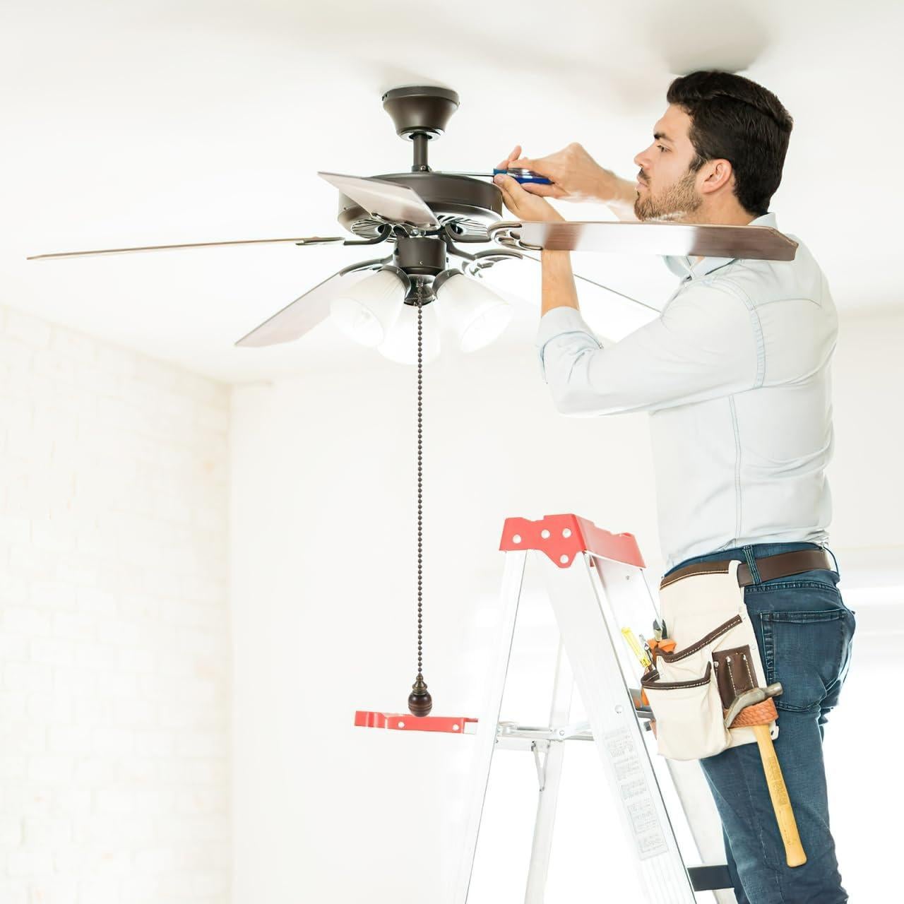 Cadena de Tirar para Ventilador de Techo OSALADI 30.5 cm Madera