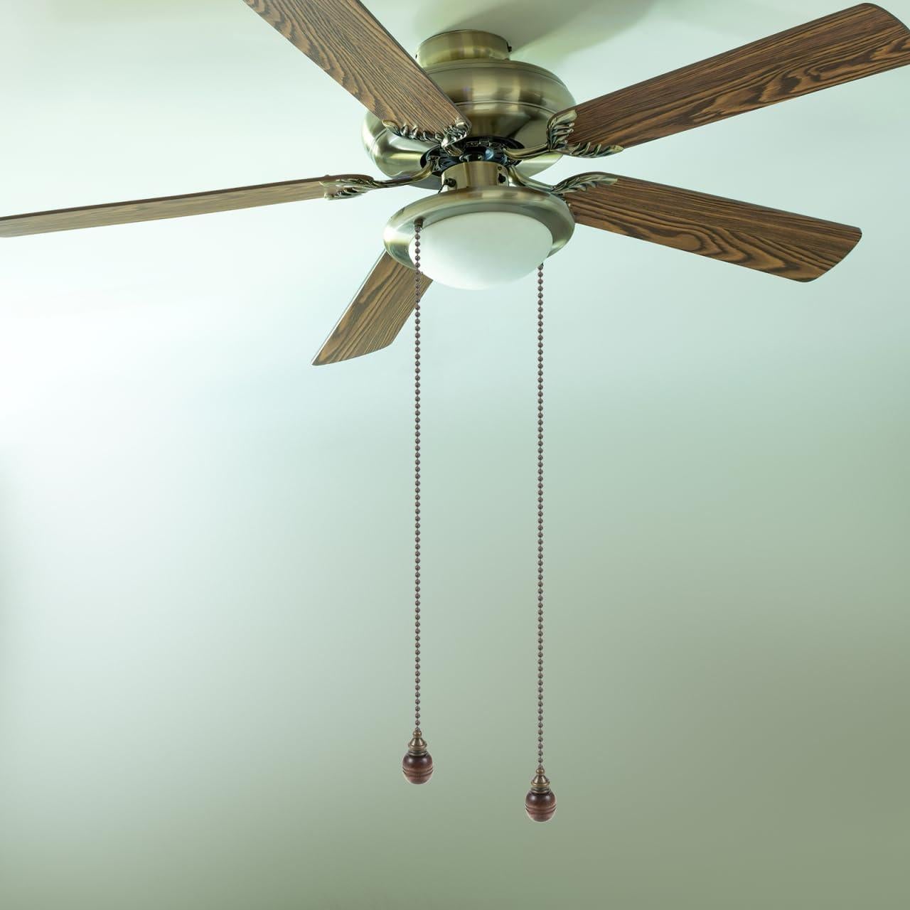 Cadena de Tirar para Ventilador de Techo OSALADI 30.5 cm Madera