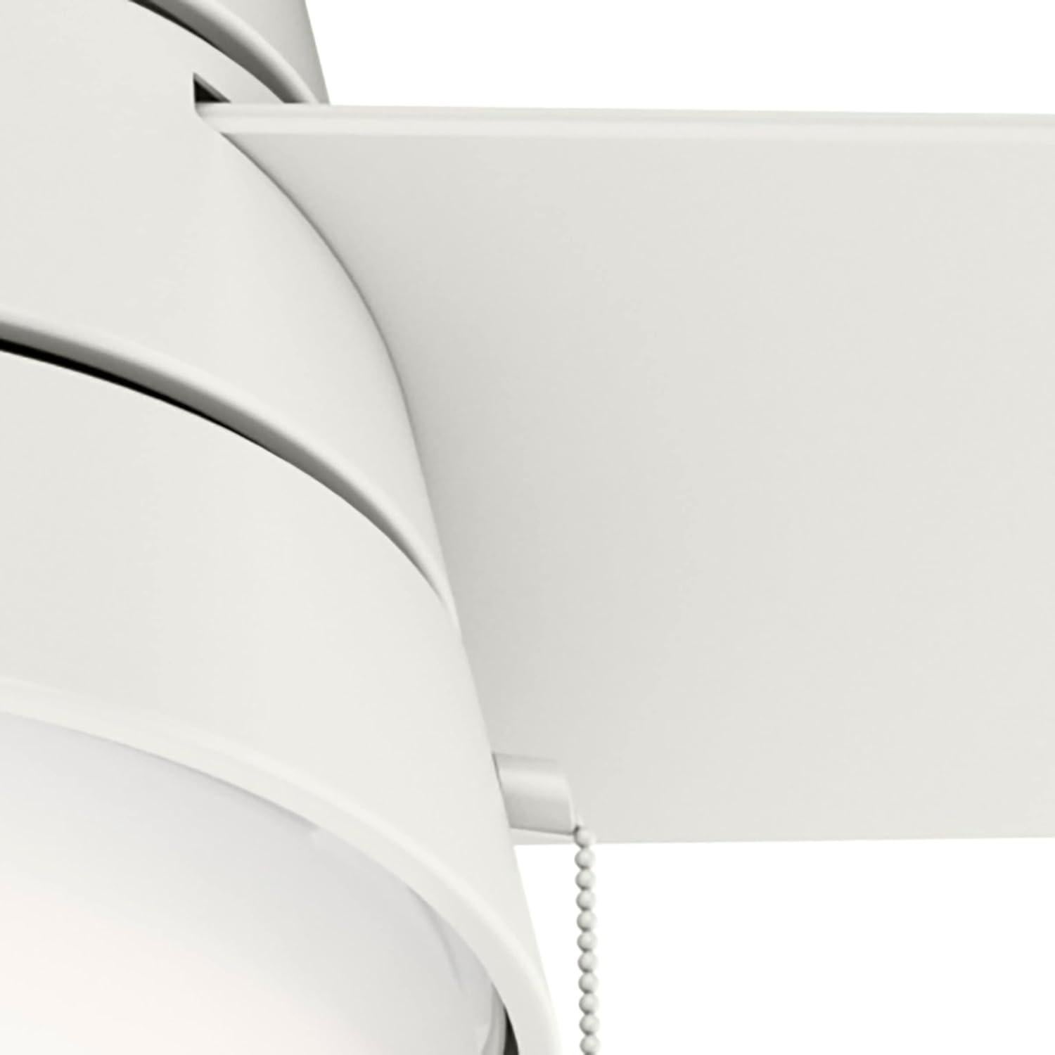 Ventilador de Techo Hunter Aker Blanco Fresco 52" LED