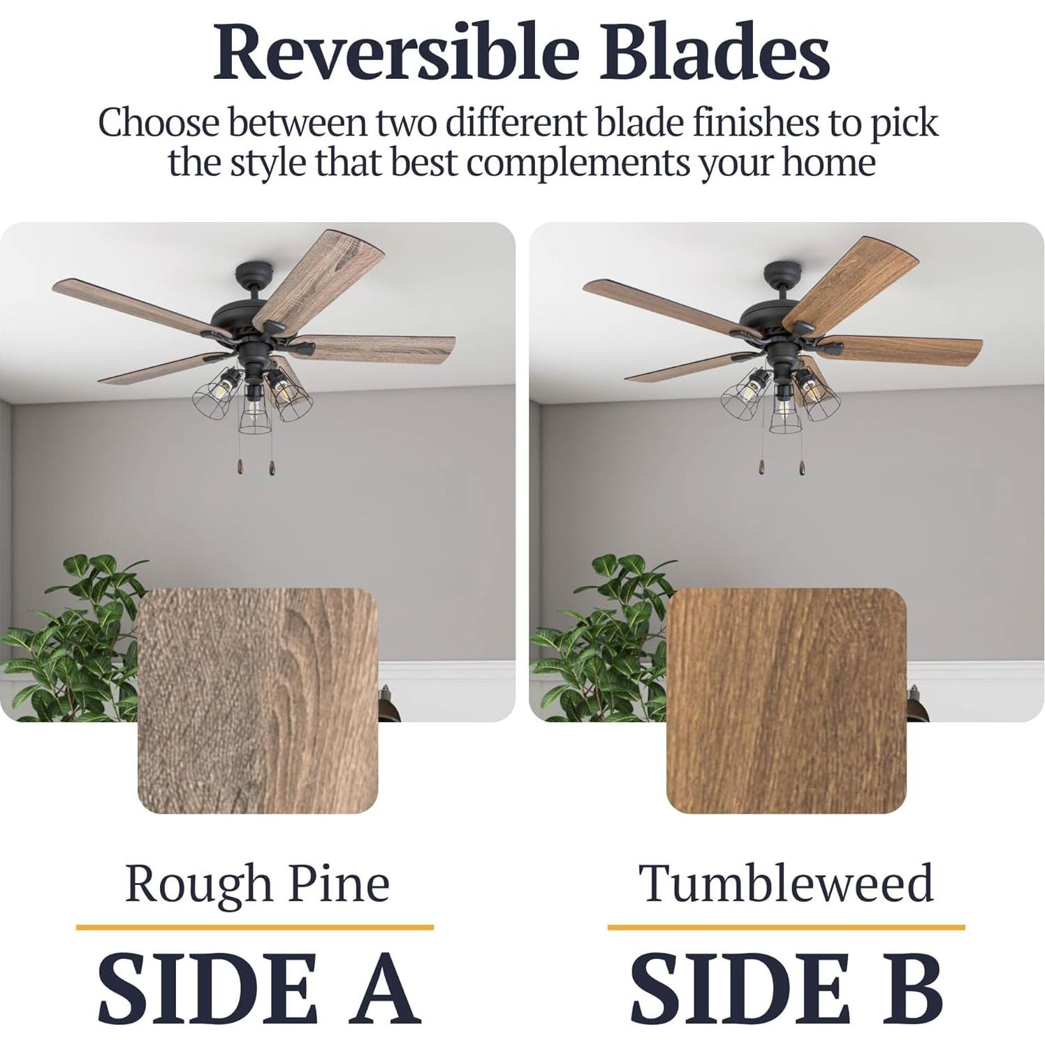 Ventilador de Techo Prominence Home Lincoln Woods 132 cm Bronce