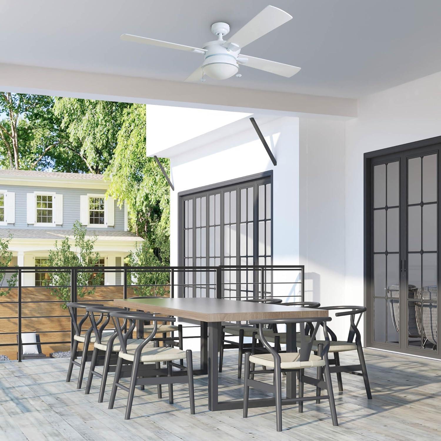 Ventilador de Techo Prominence Home Auletta 132 cm Blanco LED