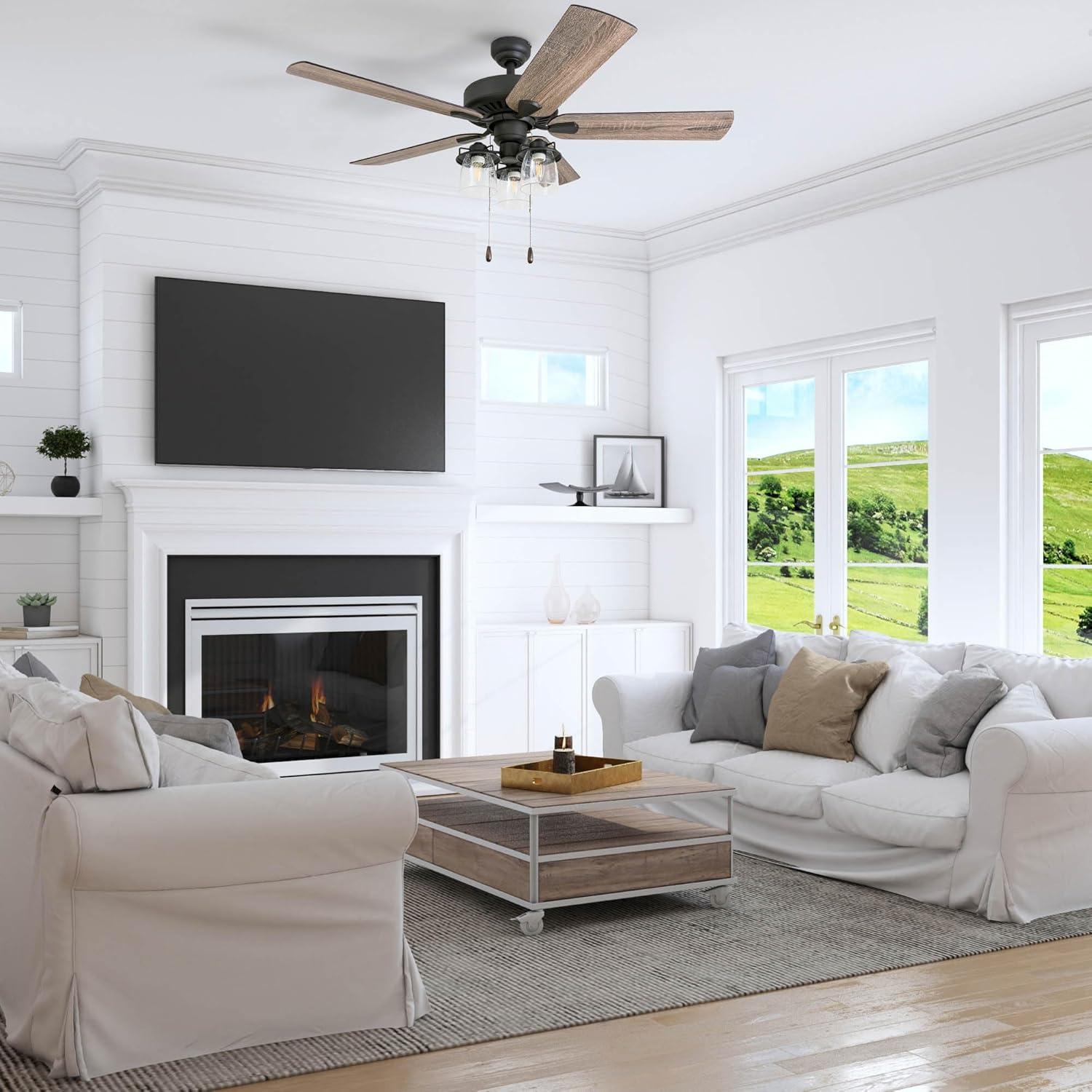 Ventilador de Techo Prominence Home Briarcrest 52" Bronce LED