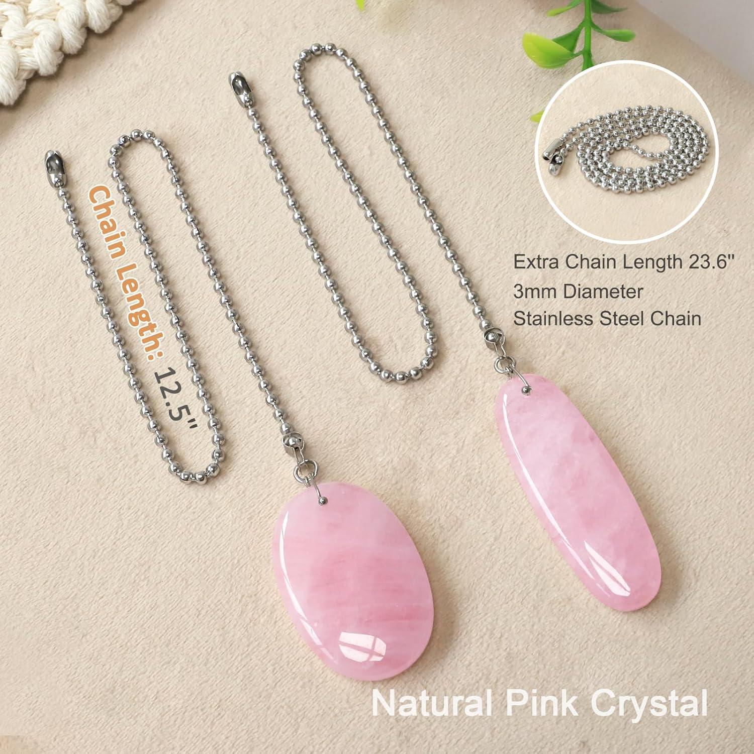 Cadena de Tirar para Ventilador de Techo LEFERS Cuarzo Rosa 31.8cm