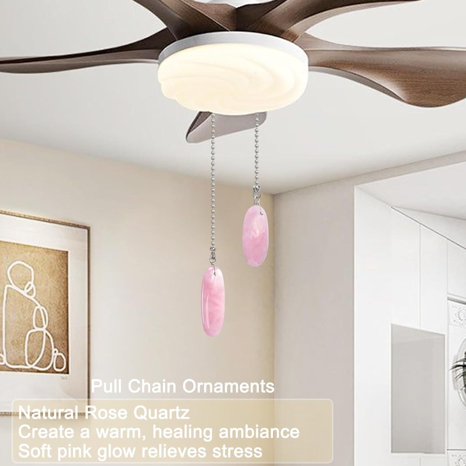 Cadena de Tirar para Ventilador de Techo LEFERS Cuarzo Rosa 31.8cm