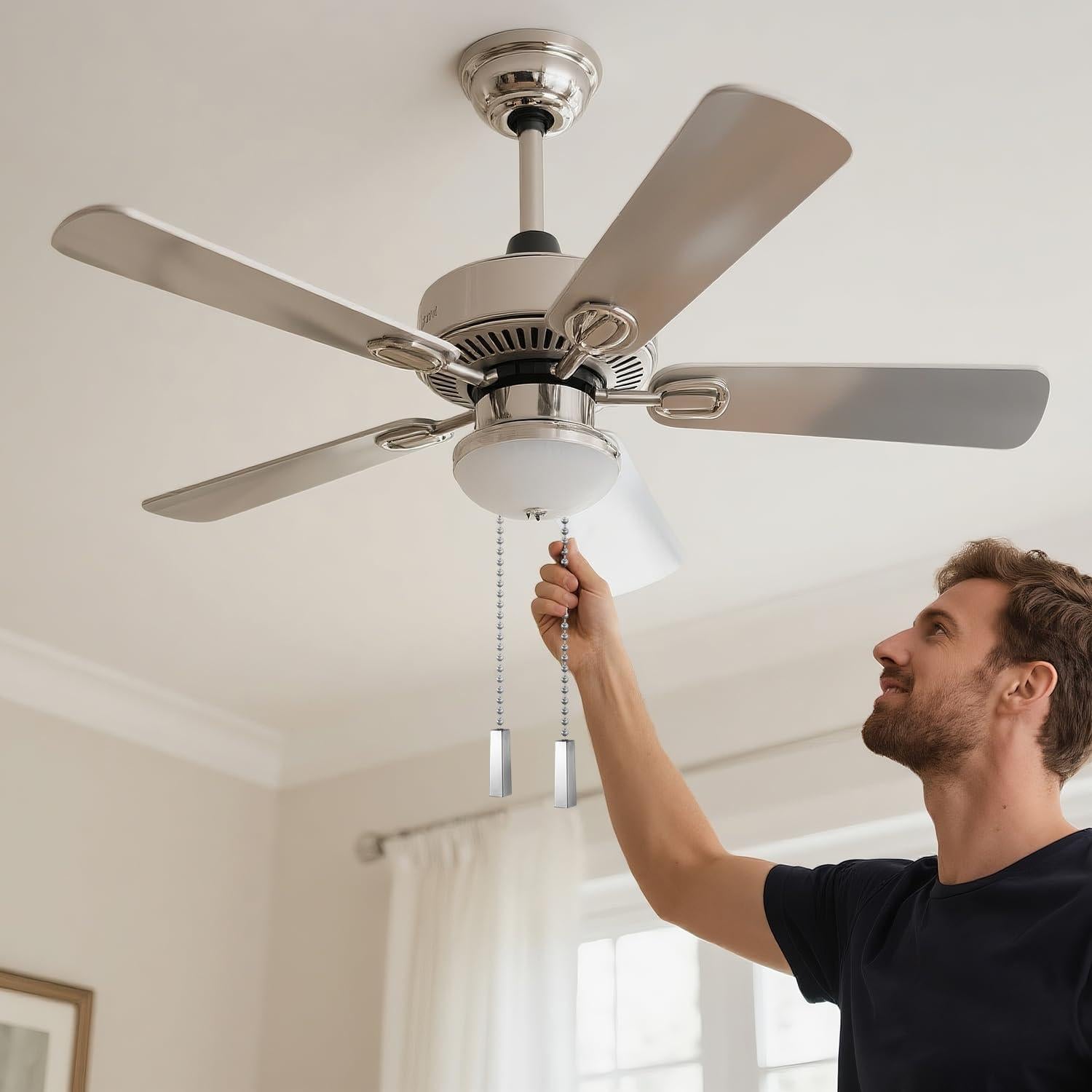 Paquete de 2 Cadenas de Tirar Dotlite para Ventilador de Techo 30.48 cm