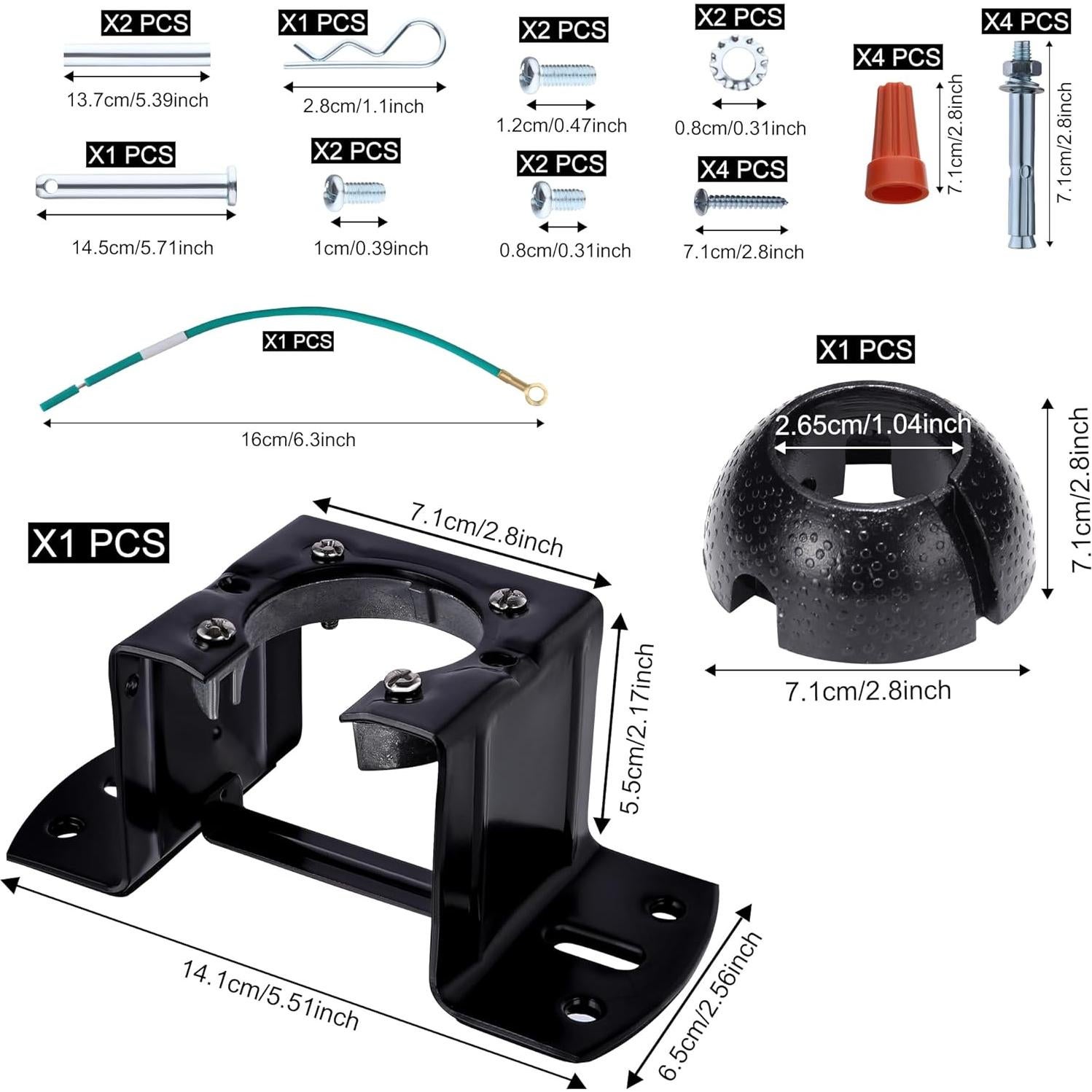 Soporte de Ventilador de Techo Genérico para Techo Inclinado