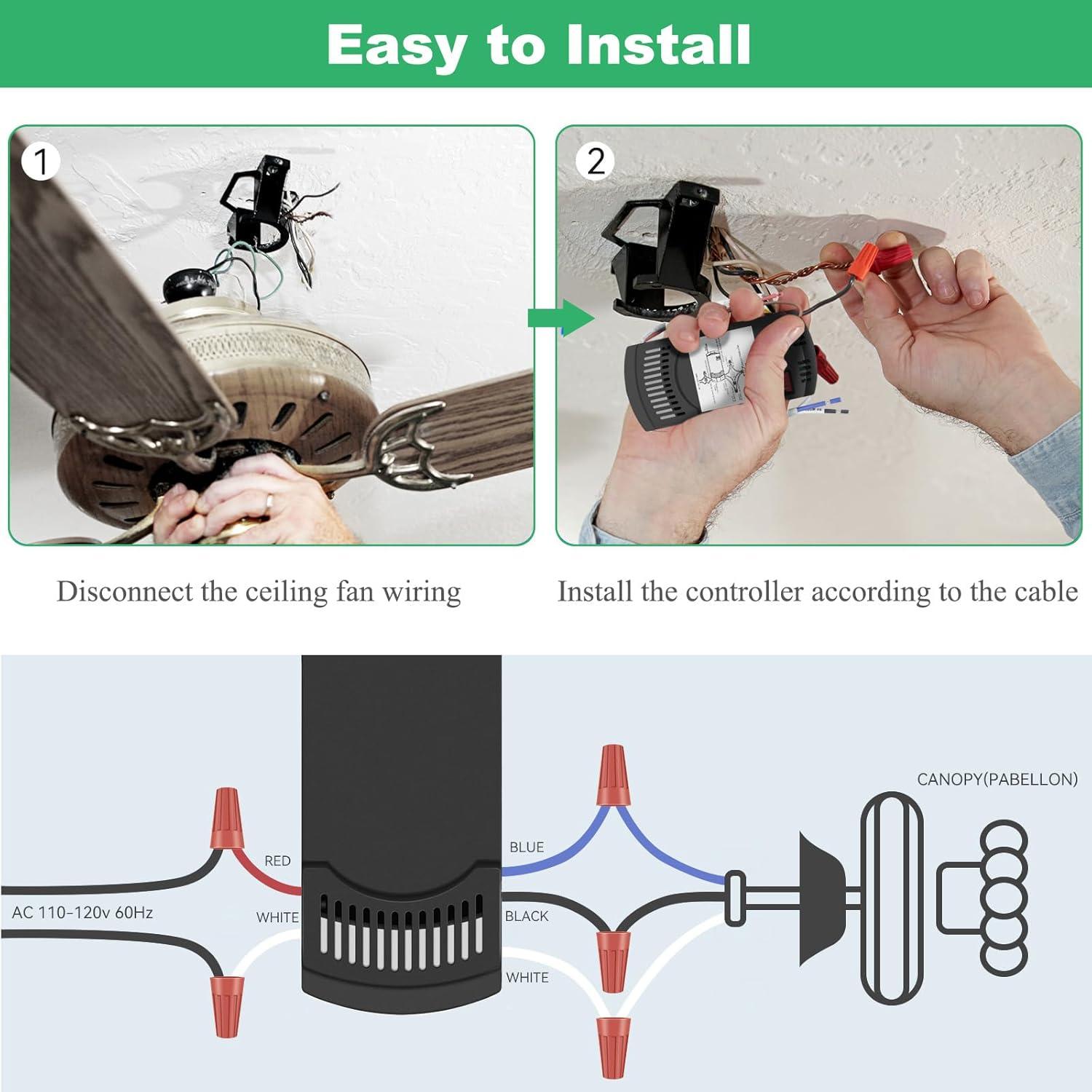 Control Remoto Universal para Ventilador de Techo Prichor RC-53T1