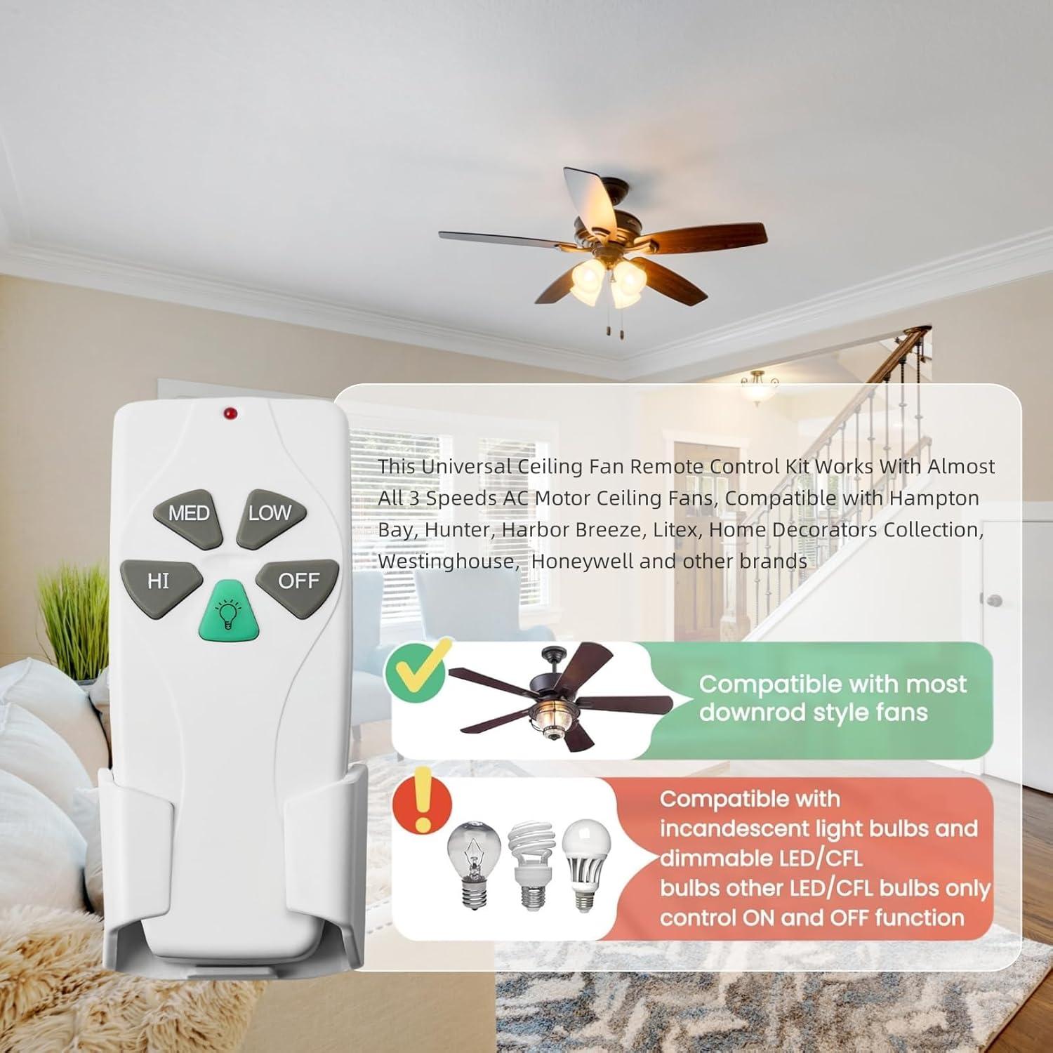 Control Remoto Universal para Ventilador de Techo 53T Sunmerit