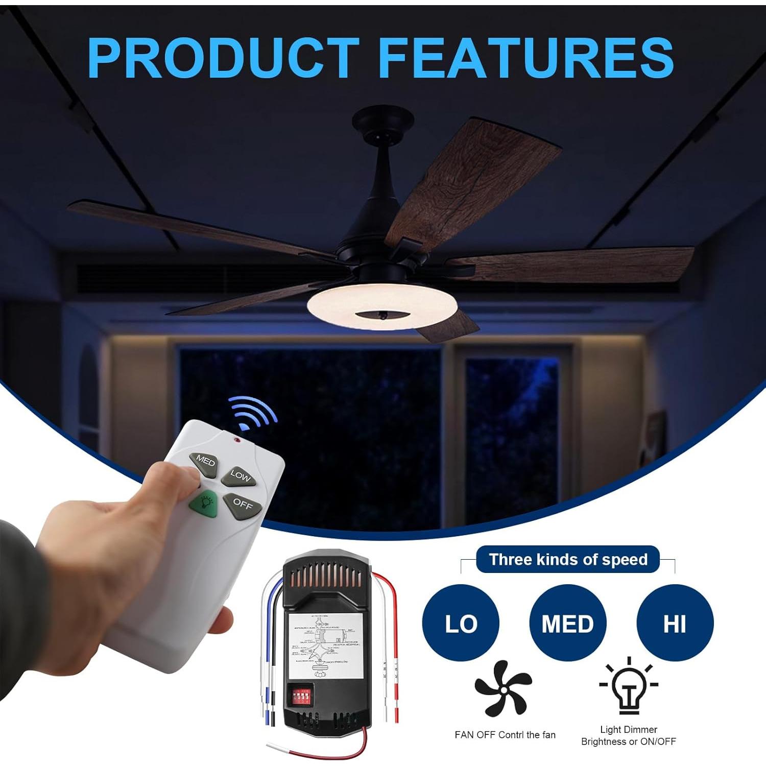 Control Remoto Universal para Ventilador de Techo 53T Sunmerit