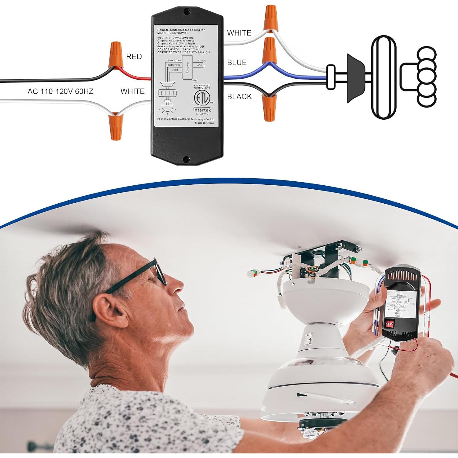 Control Remoto Universal para Ventilador de Techo 53T Sunmerit