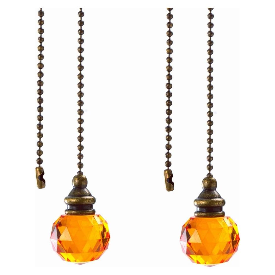 Cadena de Tirar para Ventilador de Techo DAYONE 30.48 cm Marrón Oscuro 2Pack