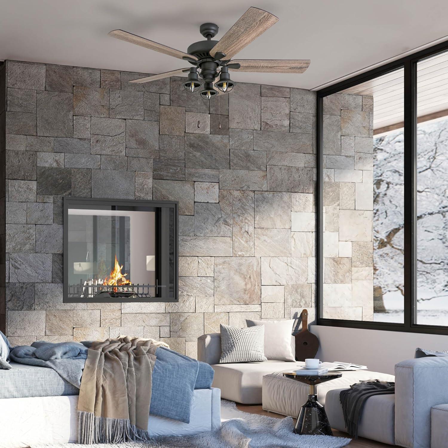 Ventilador de Techo Prominence Home Ennora 132 cm Bronce LED