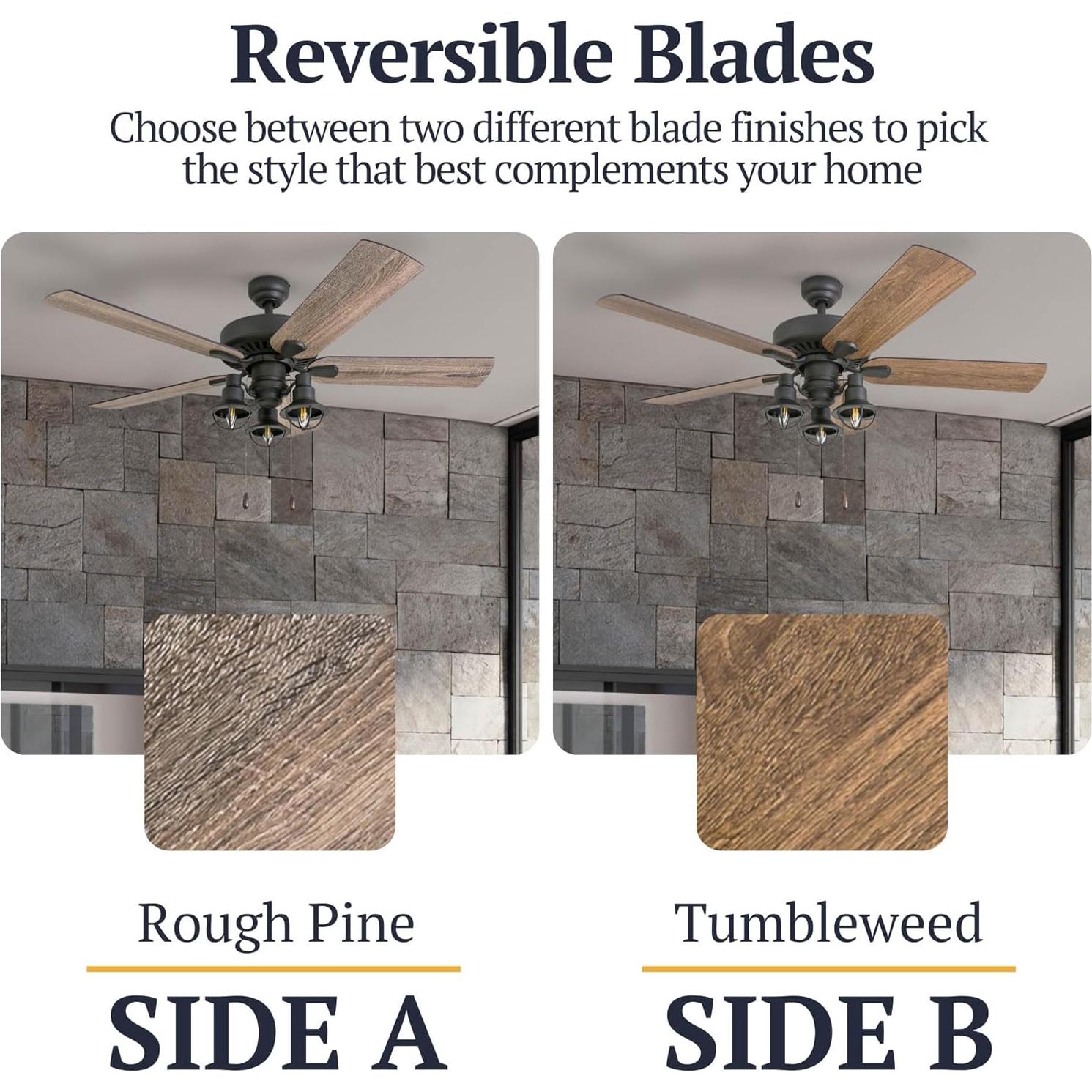 Ventilador de Techo Prominence Home Ennora 132 cm Bronce LED