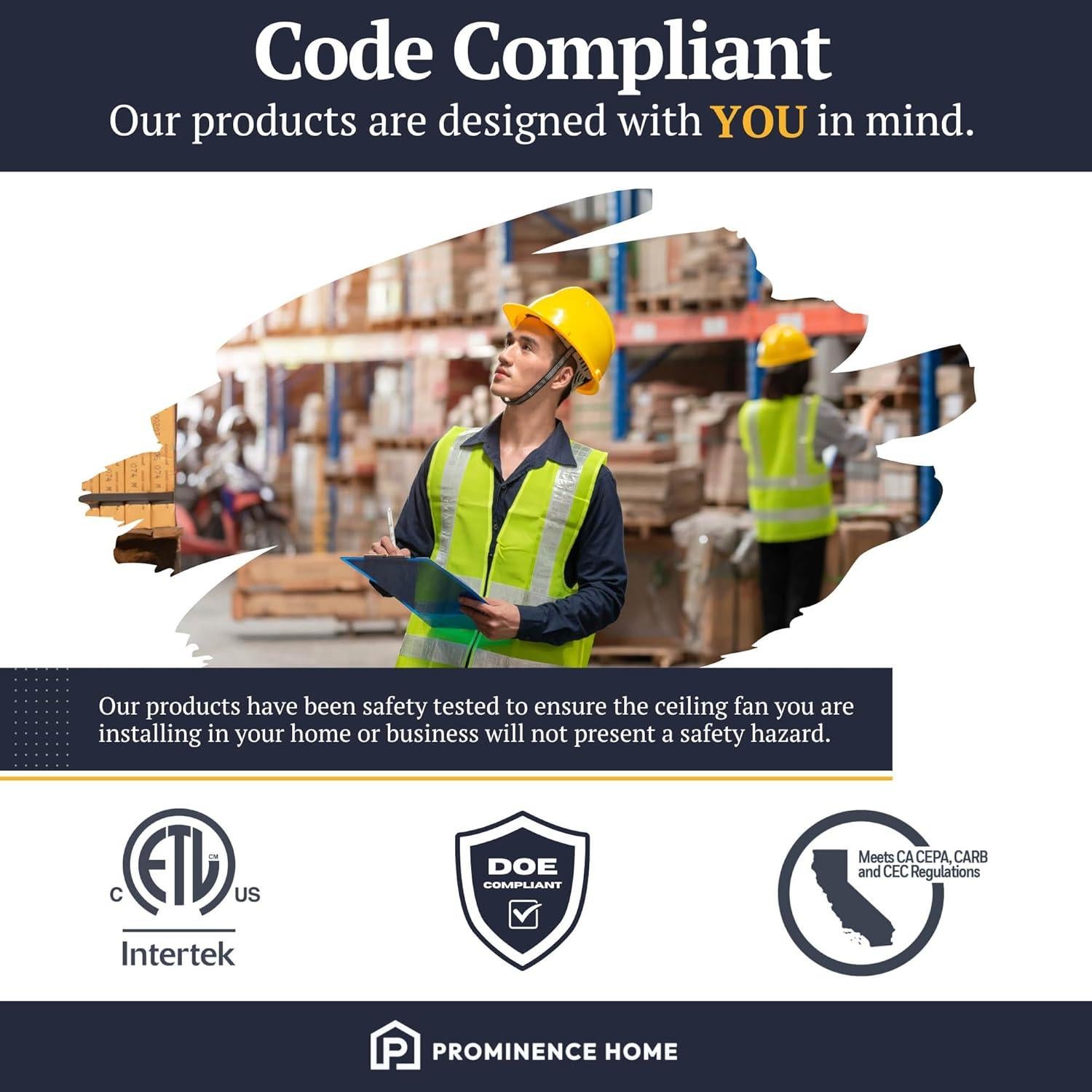 Ventilador de Techo Prominence Home Ennora 132 cm Bronce LED