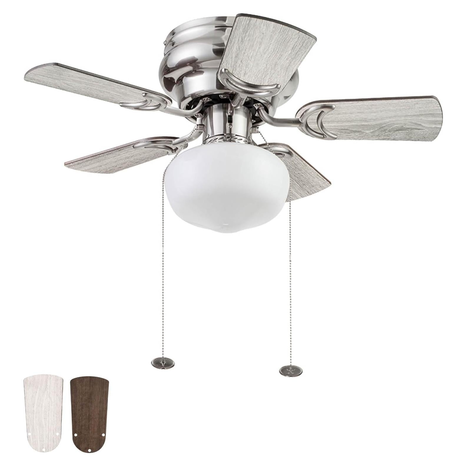 Ventilador de Techo LED Prominence Home Hero 28" Níquel