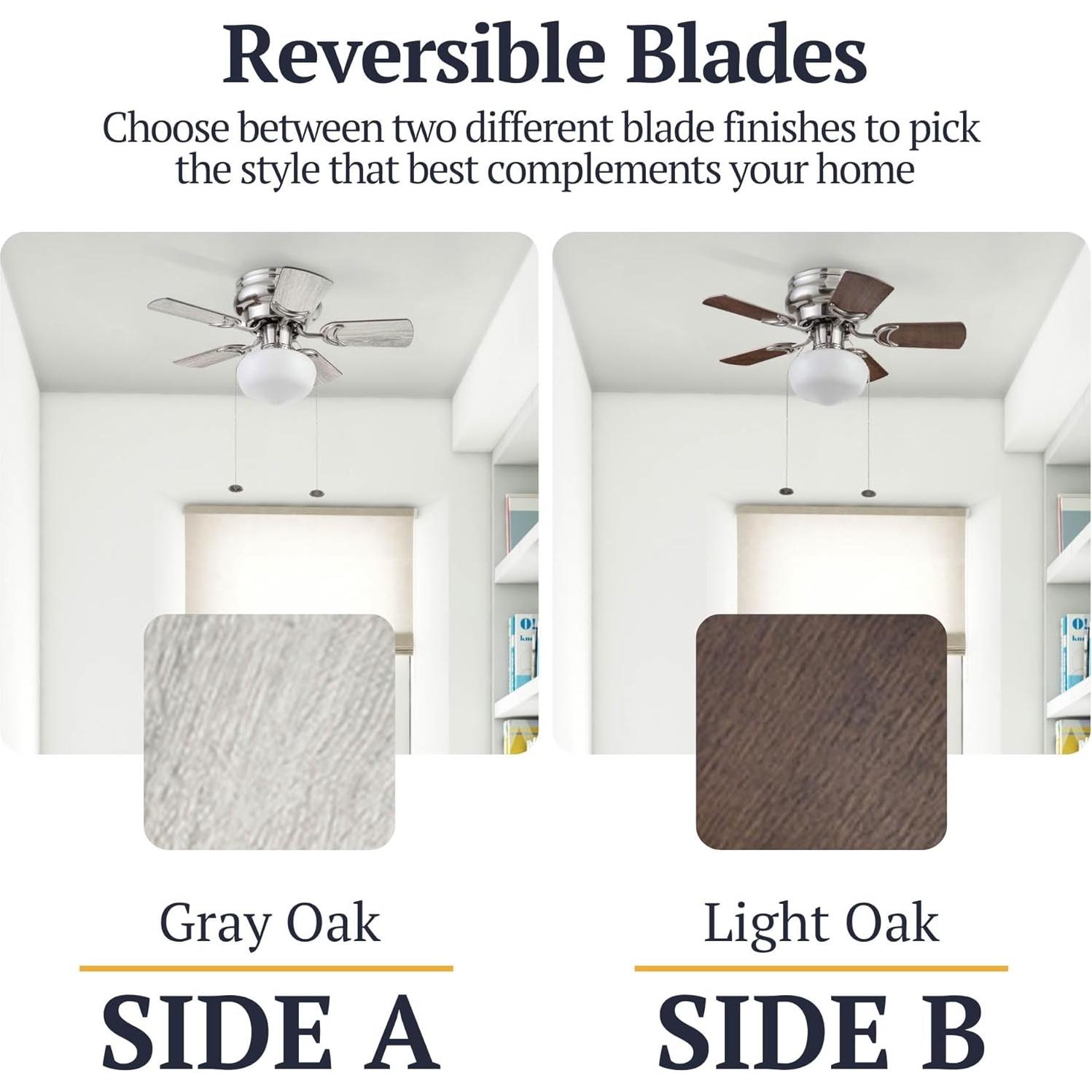 Ventilador de Techo LED Prominence Home Hero 28" Níquel