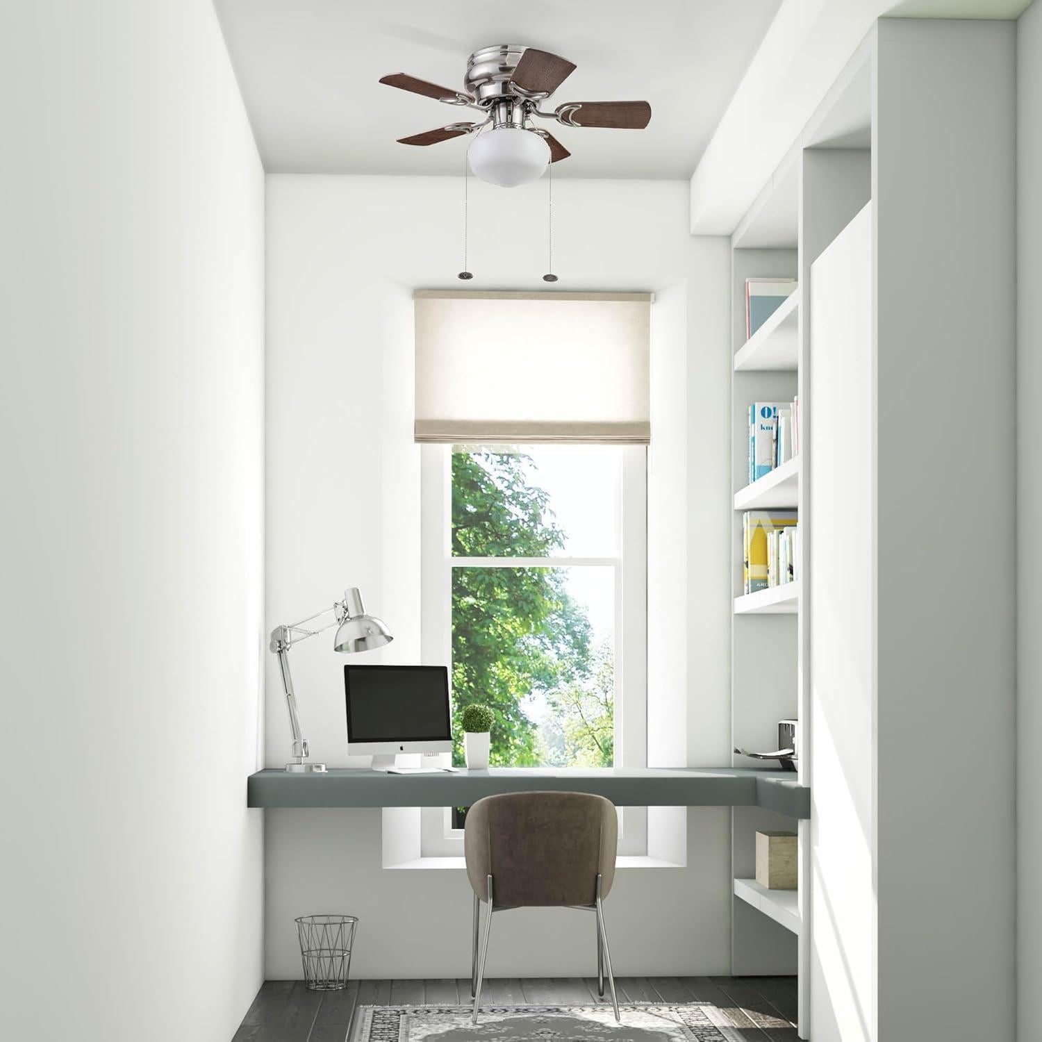 Ventilador de Techo LED Prominence Home Hero 28" Níquel