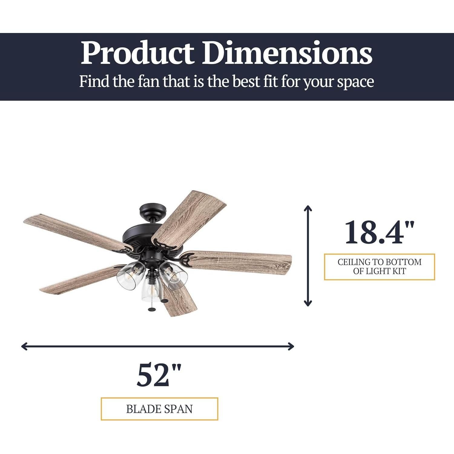 Ventilador de Techo LED Prominence Home Saybrook 132 cm Bronce