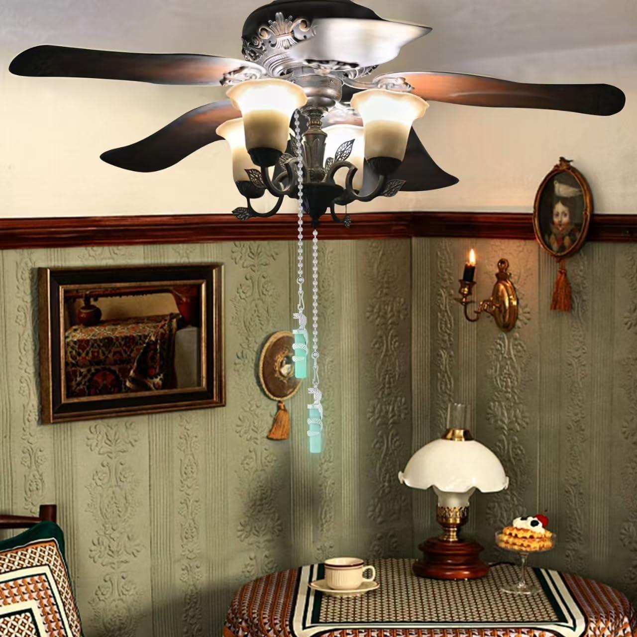 2 Cadenas de Tirar para Ventilador de Techo Dotlite 30.48cm Brillantes