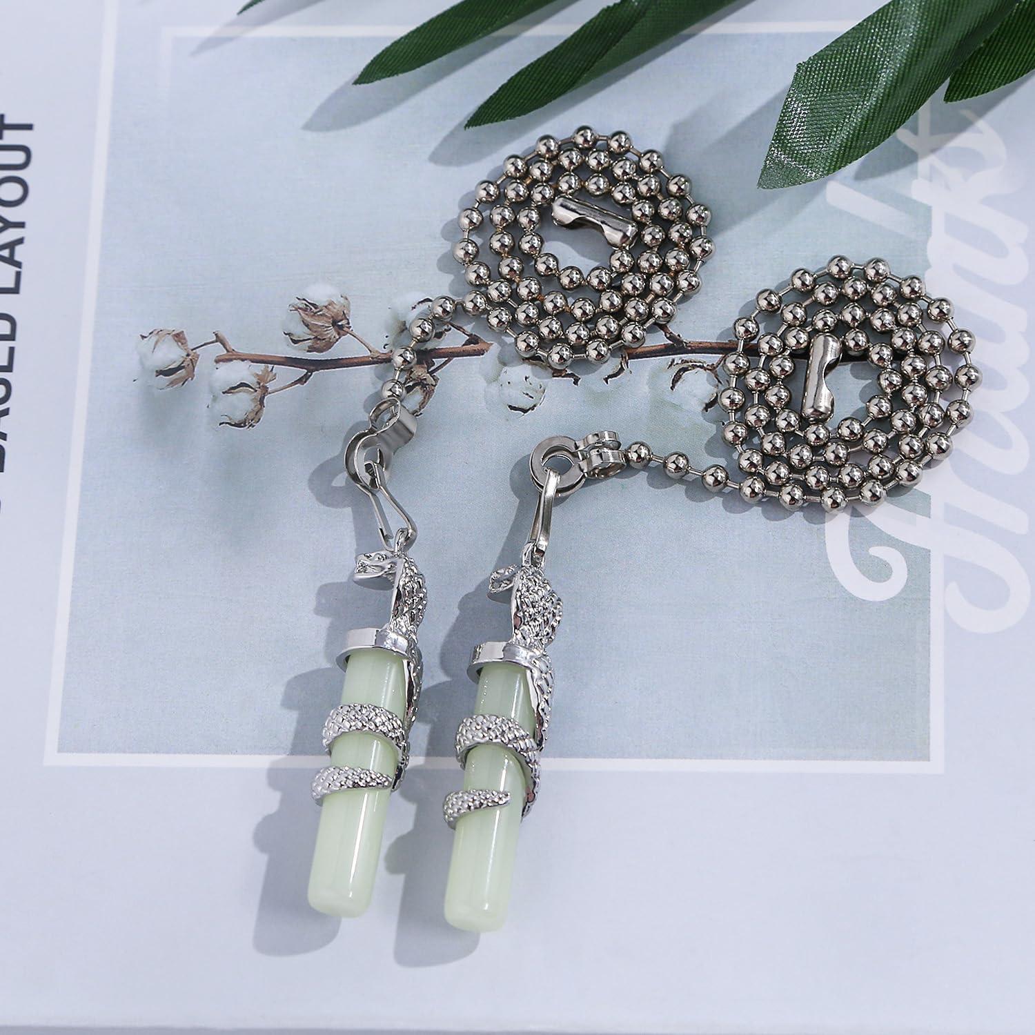 2 Cadenas de Tirar para Ventilador de Techo Dotlite 30.48cm Brillantes