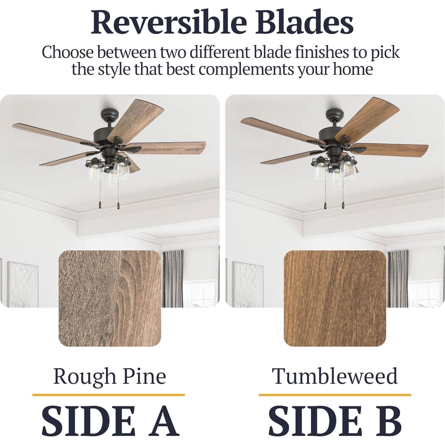 Ventilador de Techo Prominence Home River Run 52" Bronce LED