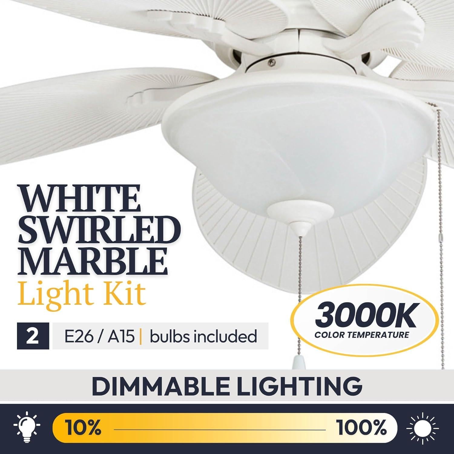 Ventilador de Techo Tropical Prominence Home Solana 132 cm Luz