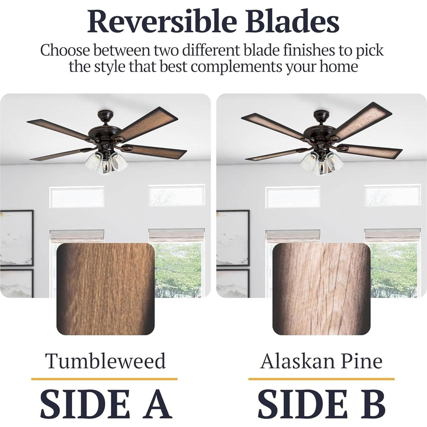 Ventilador de Techo LED Prominence Home Glenmont 52" Bronce