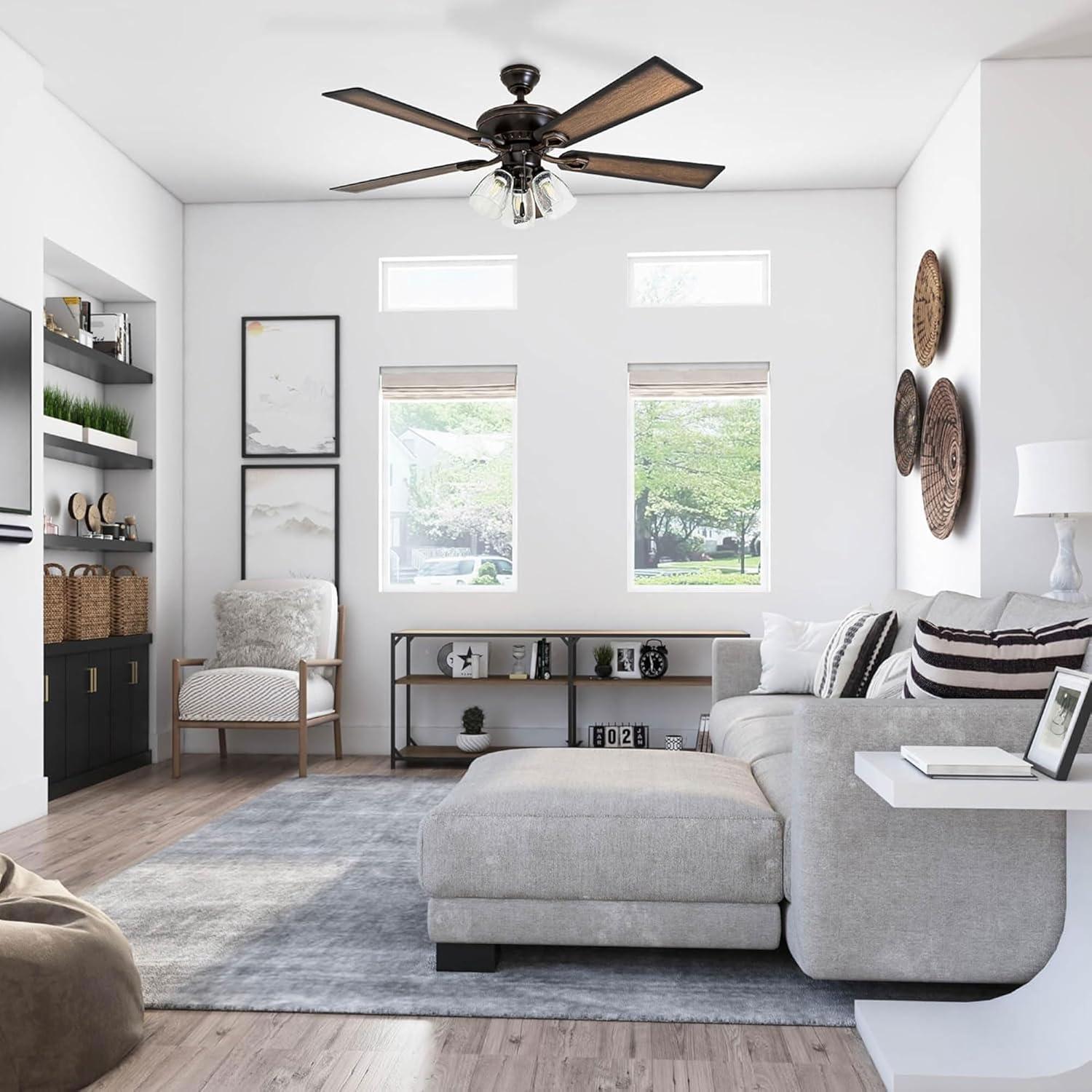 Ventilador de Techo LED Prominence Home Glenmont 52" Bronce