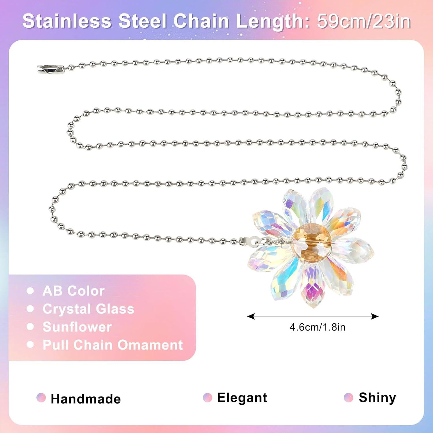 Cadena de Tirar para Ventilador de Techo Ethanberg Cristal AB 2 Piezas