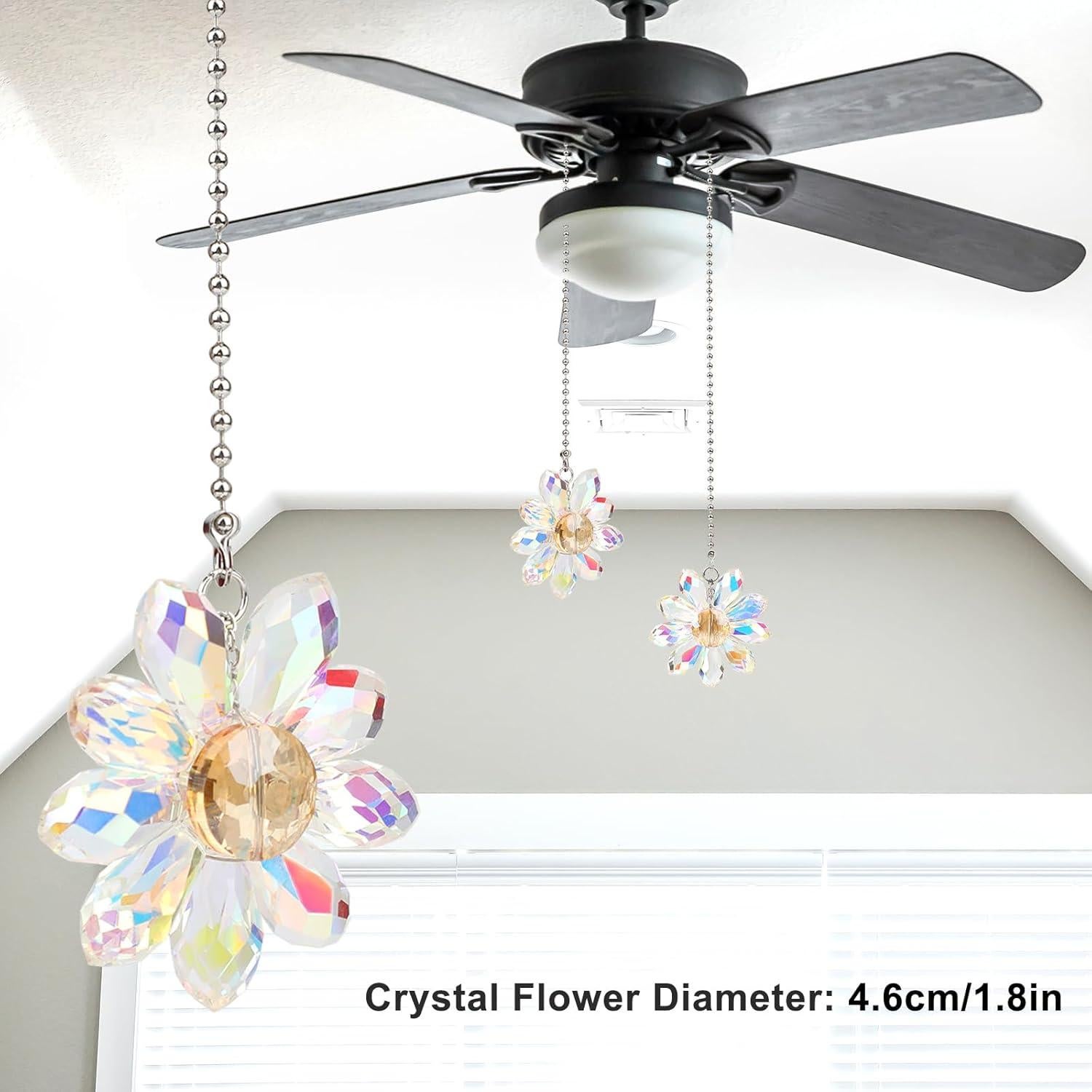 Cadena de Tirar para Ventilador de Techo Ethanberg Cristal AB 2 Piezas