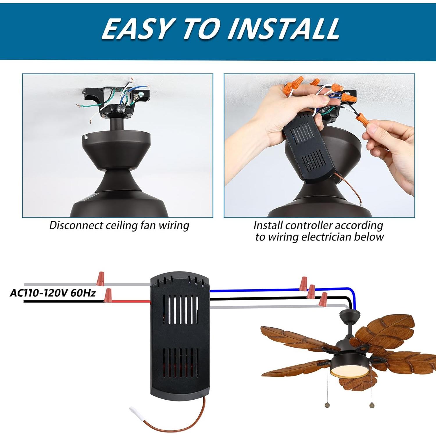 Control Remoto Universal para Ventilador de Techo Senroyal 3 Velocidades