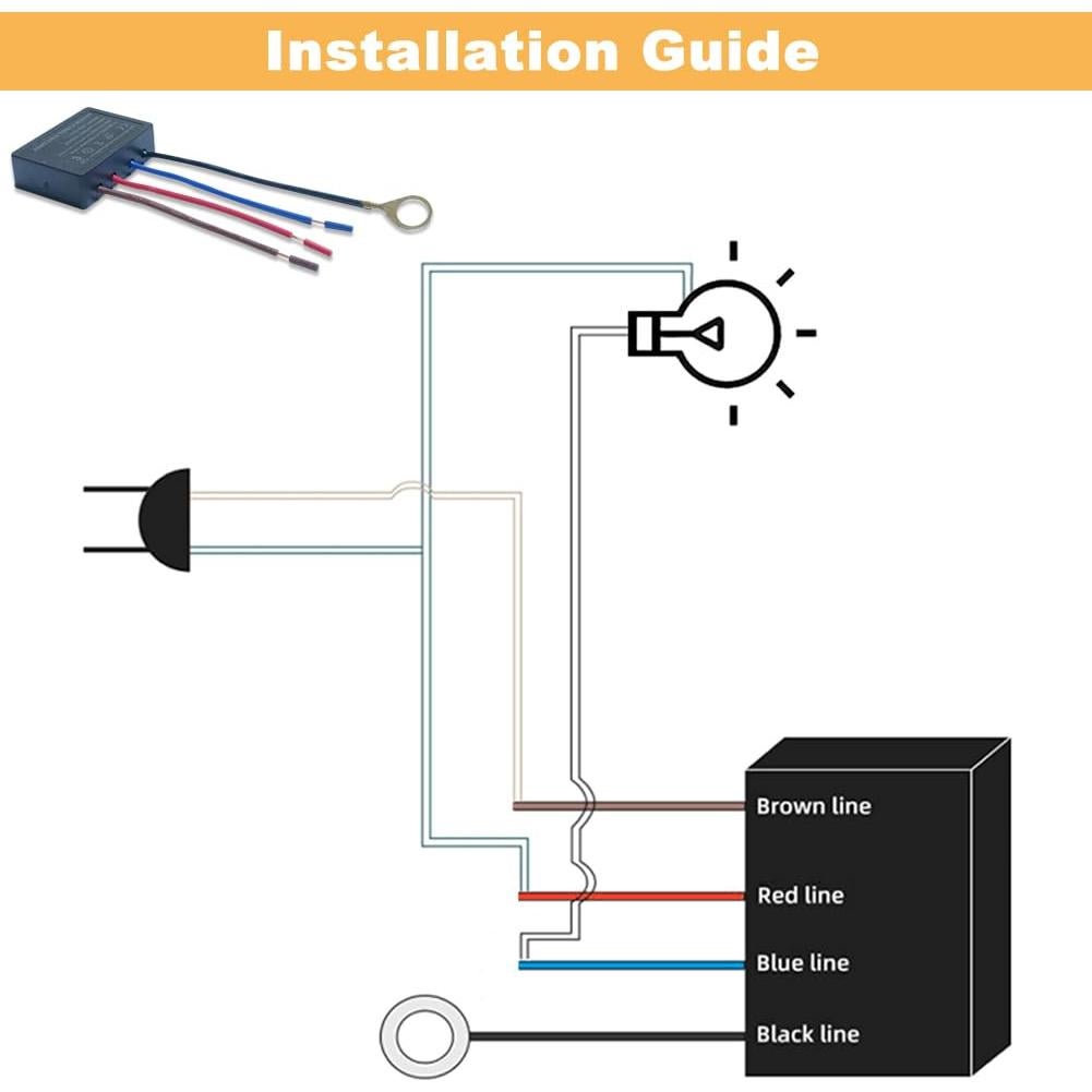 Kit de 2 Interruptores de Atenuación Táctil Herxsin 3 Niveles