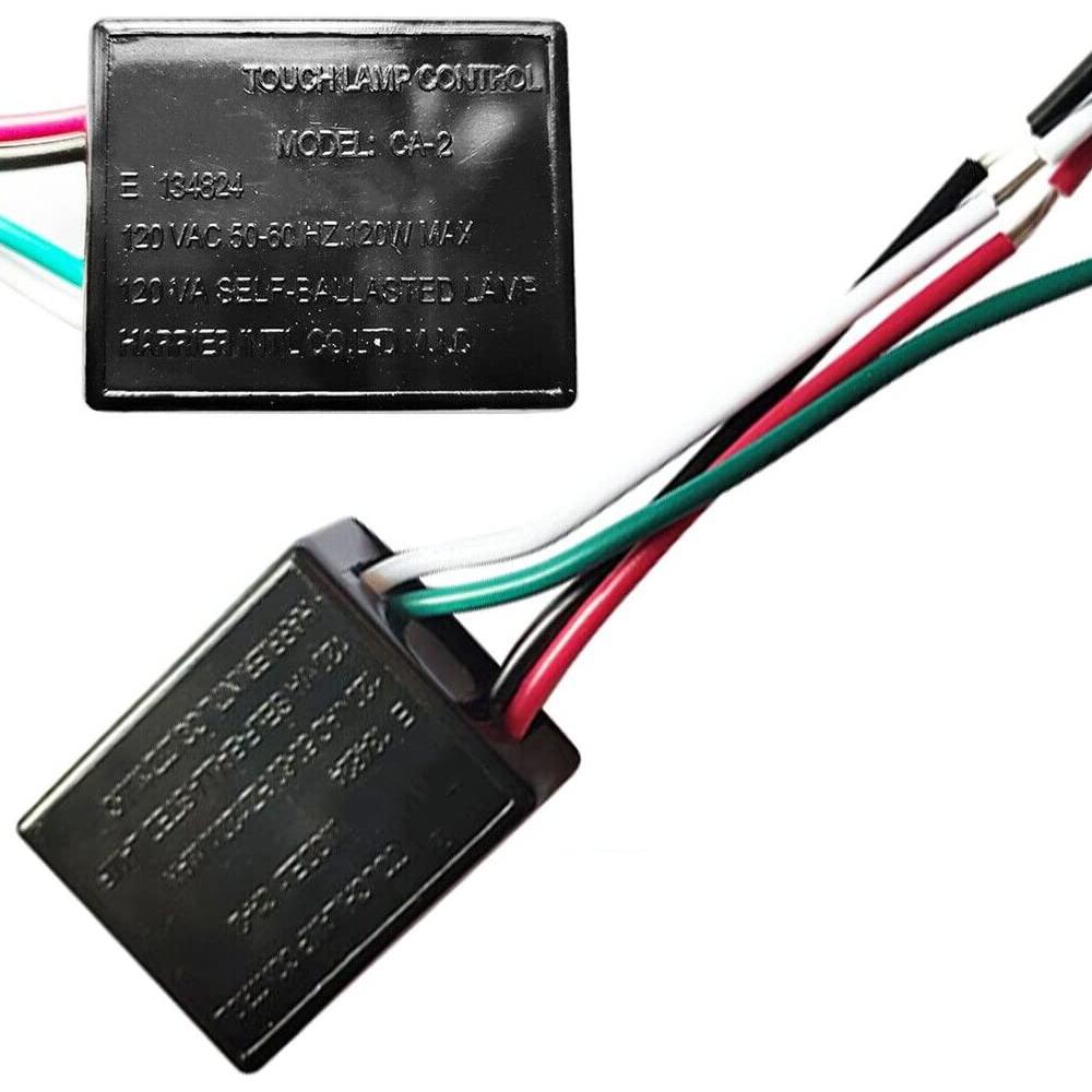 Interruptor Táctil SaiDian 2 Pcs 120V Regulador de Luz LED