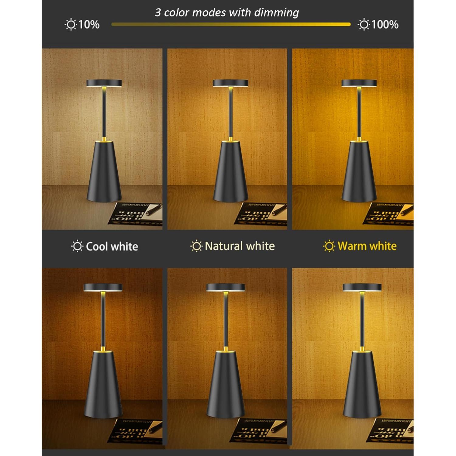 Lámpara de Mesa Inalámbrica LED Joyful - Recargable USB-C 30cm