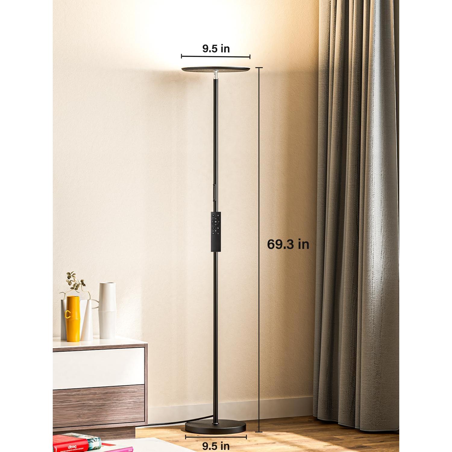 Lámpara de Pie LED PreeOtti 40W Regulable 3 Temperaturas