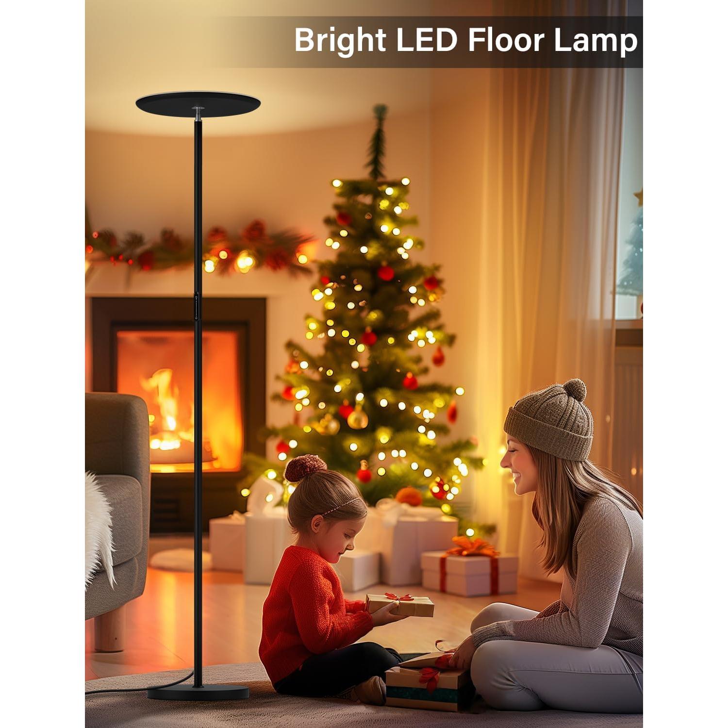 Lámpara de Pie LED PreeOtti 40W Regulable 3 Temperaturas