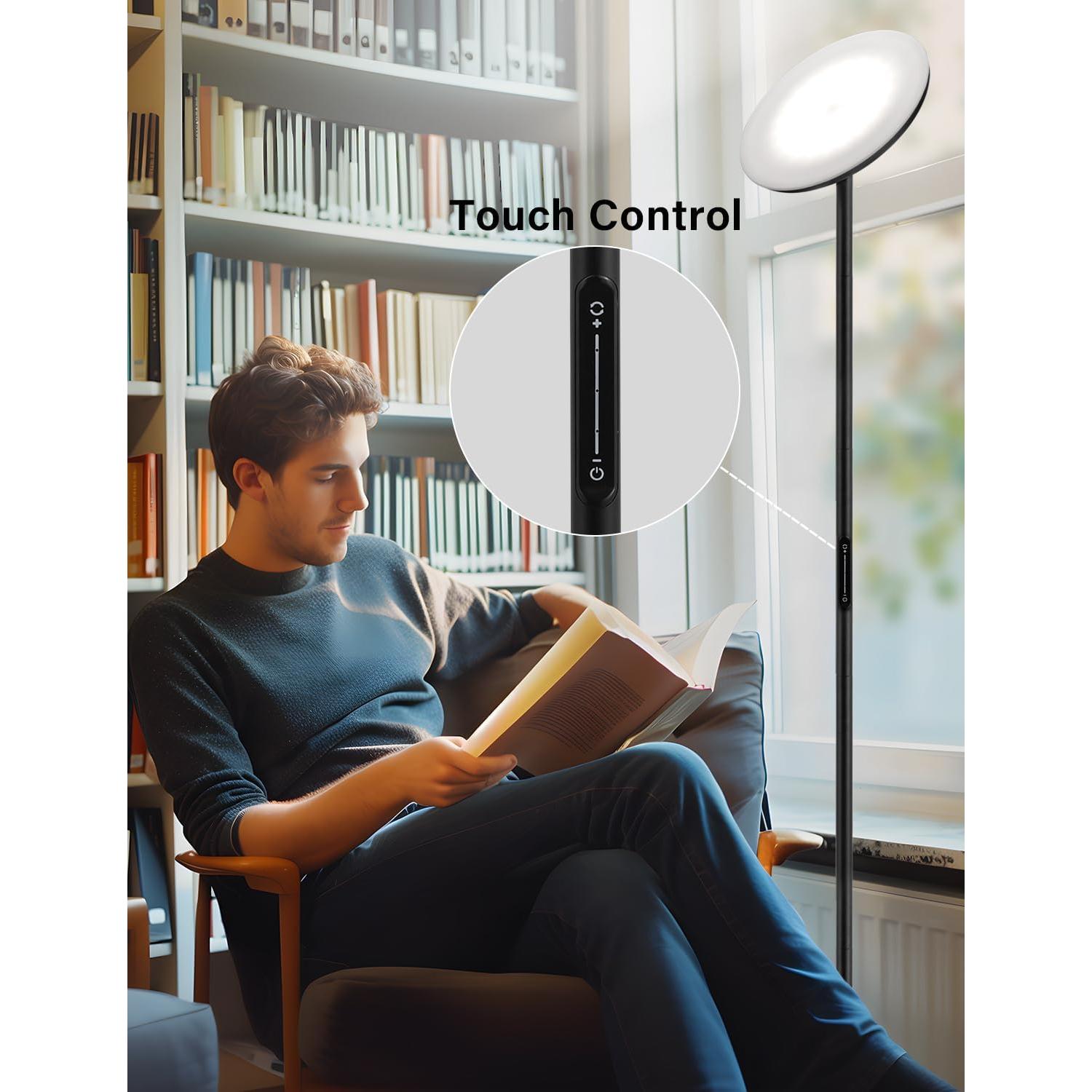 Lámpara de Pie LED PreeOtti 40W Regulable 3 Temperaturas