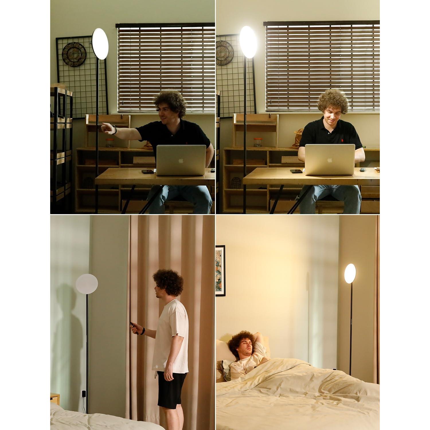 Lámpara de Pie LED PreeOtti 40W Regulable 3 Temperaturas